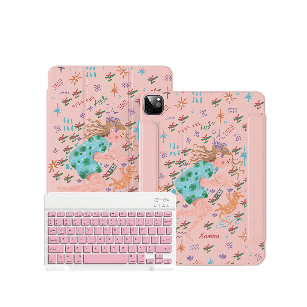ฝาพับคีย์บอร์ดไร้สายสำหรับ iPad / Android - Feel the Feels