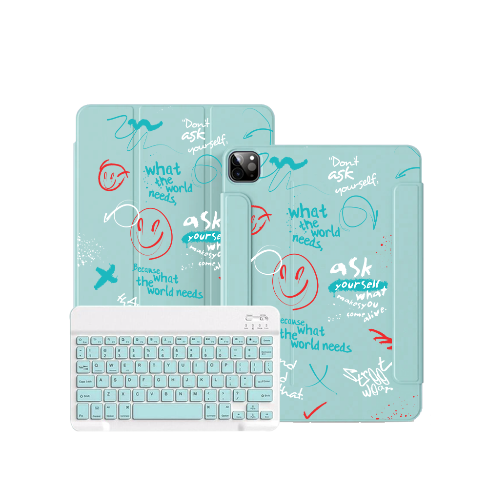 ฝาพับคีย์บอร์ดไร้สายสำหรับ iPad / Android - ดีขึ้นกว่าเดิม