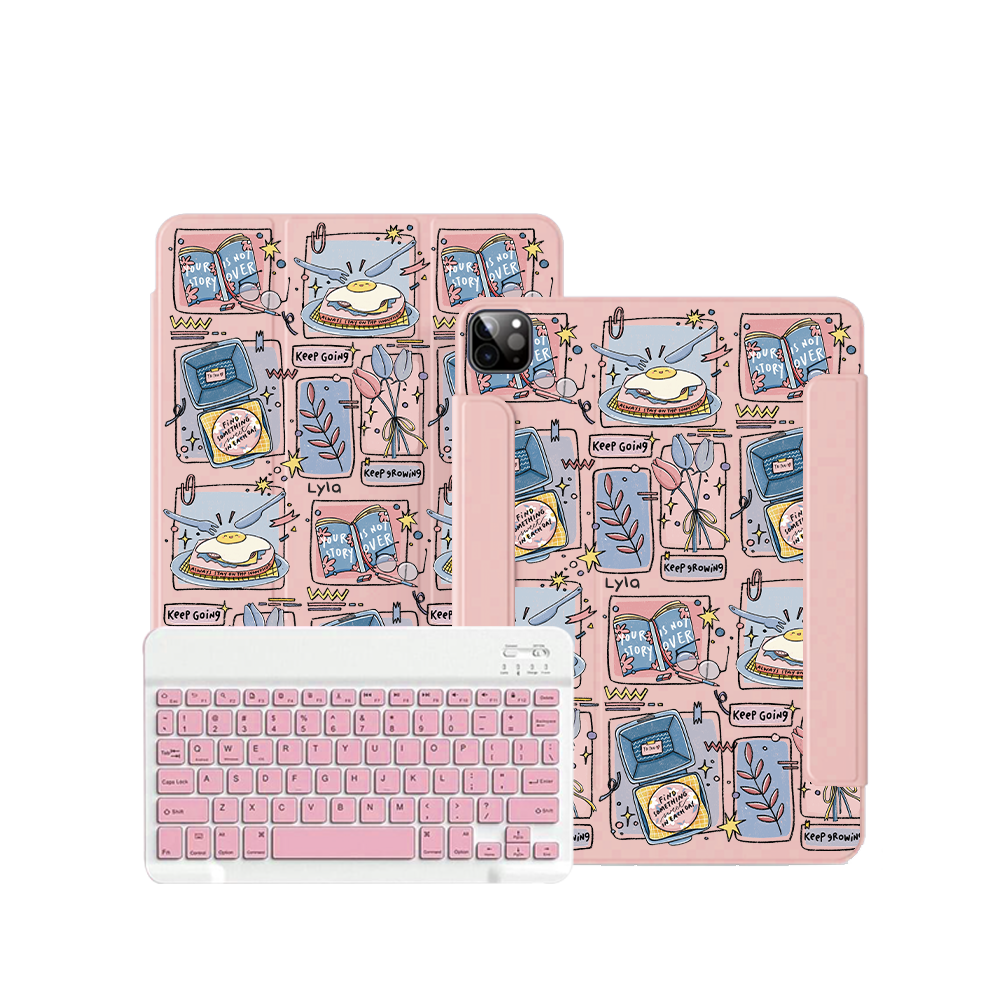 ฝาพับคีย์บอร์ดไร้สายสำหรับ iPad / Android - Grow (Sunnysidearteu)