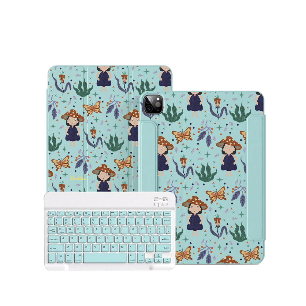 ฝาพับคีย์บอร์ดไร้สายสำหรับ iPad / Android Tab - Lost in the Forest 1.0