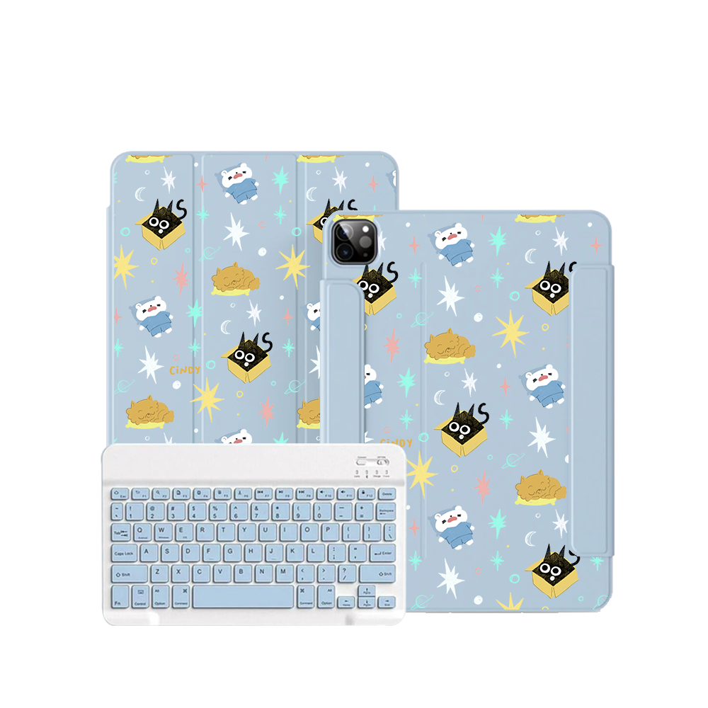 ฝาครอบคีย์บอร์ดไร้สายสำหรับ iPad / Android Tab - Nightover