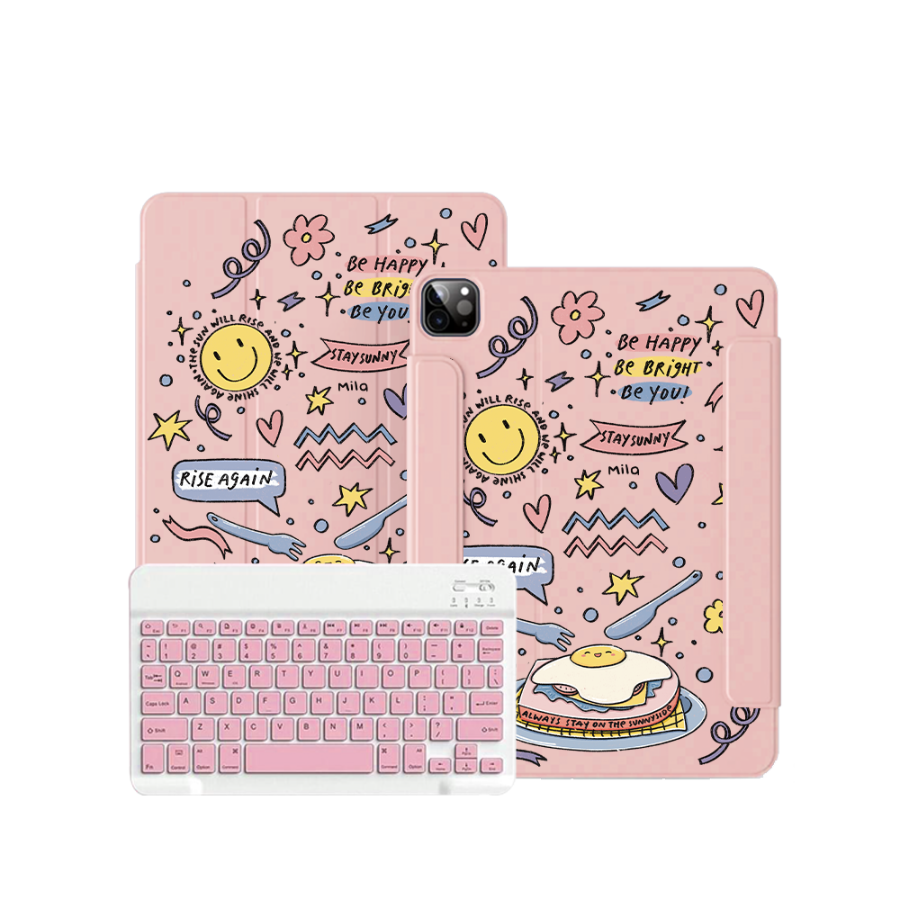 ฝาพับคีย์บอร์ดไร้สายสำหรับ iPad / Android - Rise
