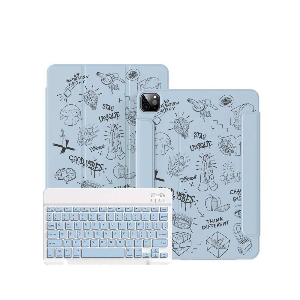 ฝาพับคีย์บอร์ดไร้สายสำหรับ iPad / Android - Stay Unique 2.0