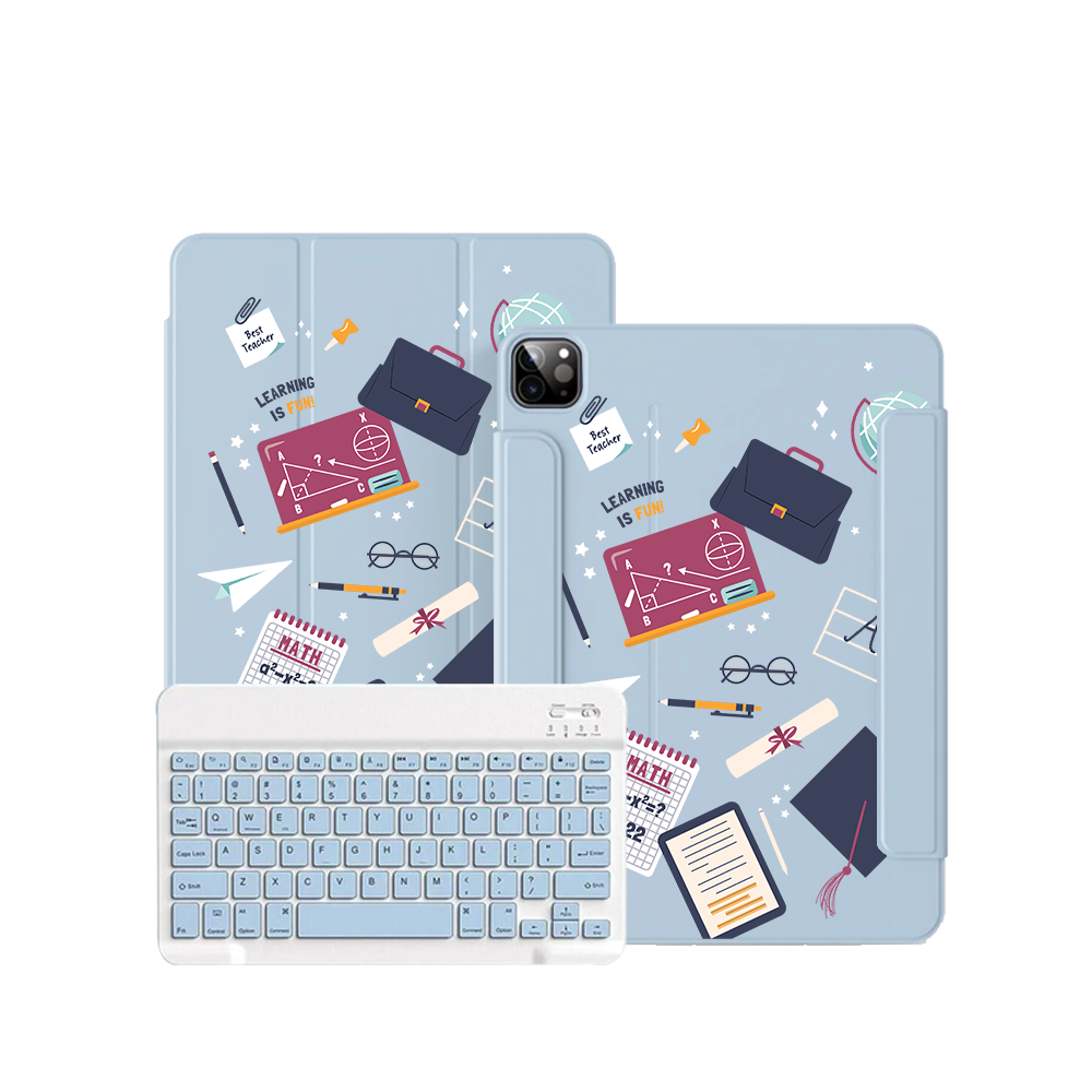ฝาพับคีย์บอร์ดไร้สายสำหรับ iPad / Android - Teacher