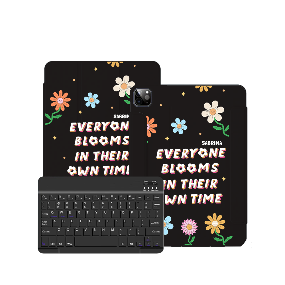 ฝาพับคีย์บอร์ดไร้สายสำหรับ iPad / Android - Blooms