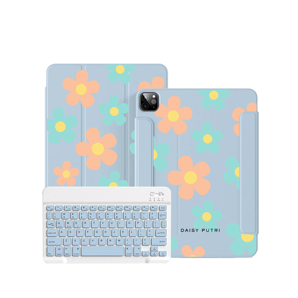ฝาพับคีย์บอร์ดไร้สายสำหรับ iPad / Android - Daisy Daze