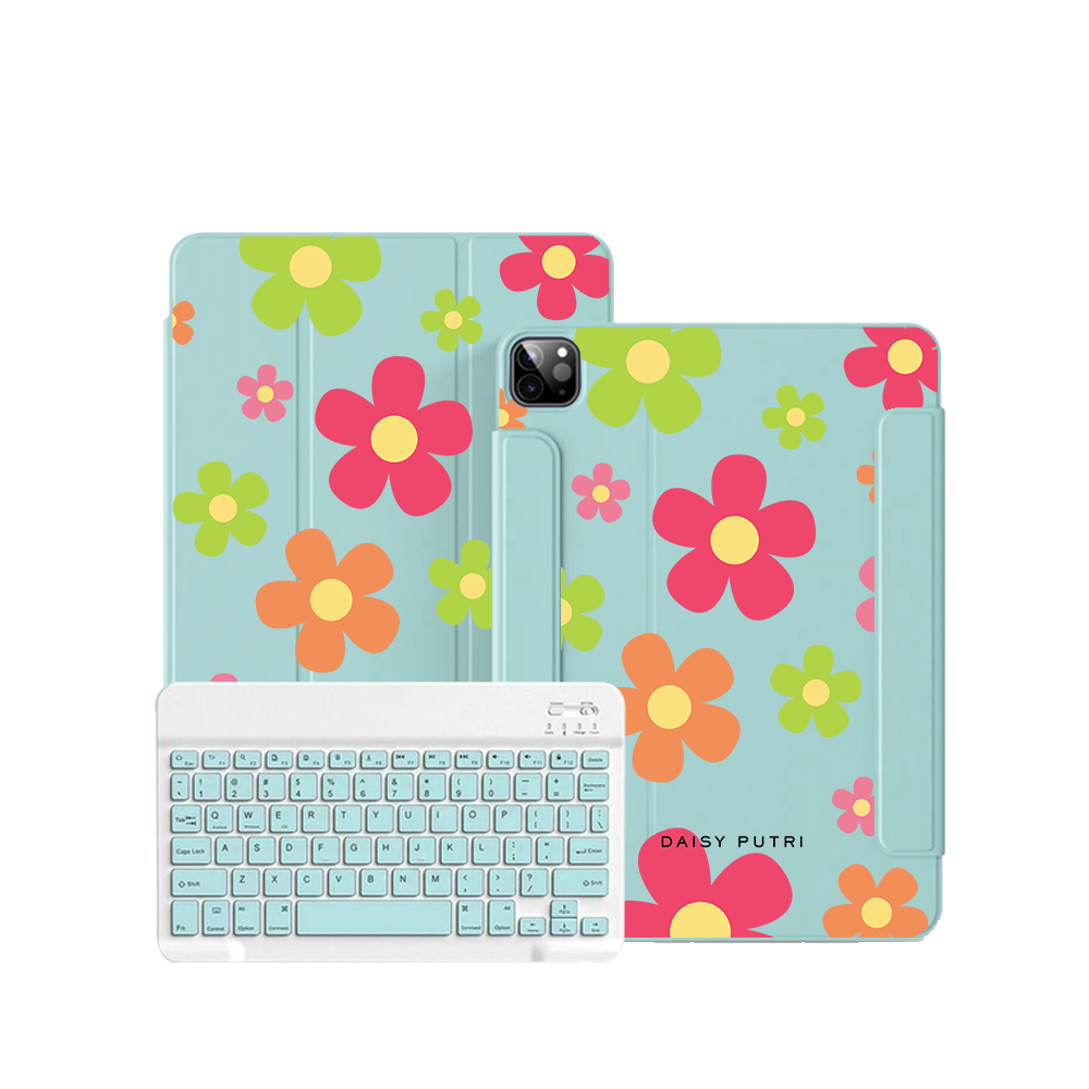 ฝาพับคีย์บอร์ดไร้สายสำหรับ iPad / Android Tab - Daisy Sunshine 2.0