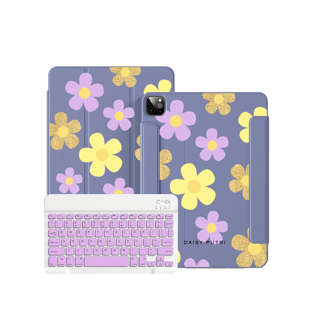 ฝาพับคีย์บอร์ดไร้สายสำหรับ iPad / Android - Daisy Twinkle