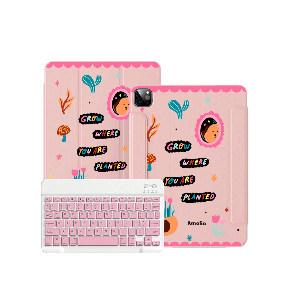 ฝาพับคีย์บอร์ดไร้สายสำหรับ iPad / Android Tab - เติบโตได้ทุกที่ที่คุณปลูก