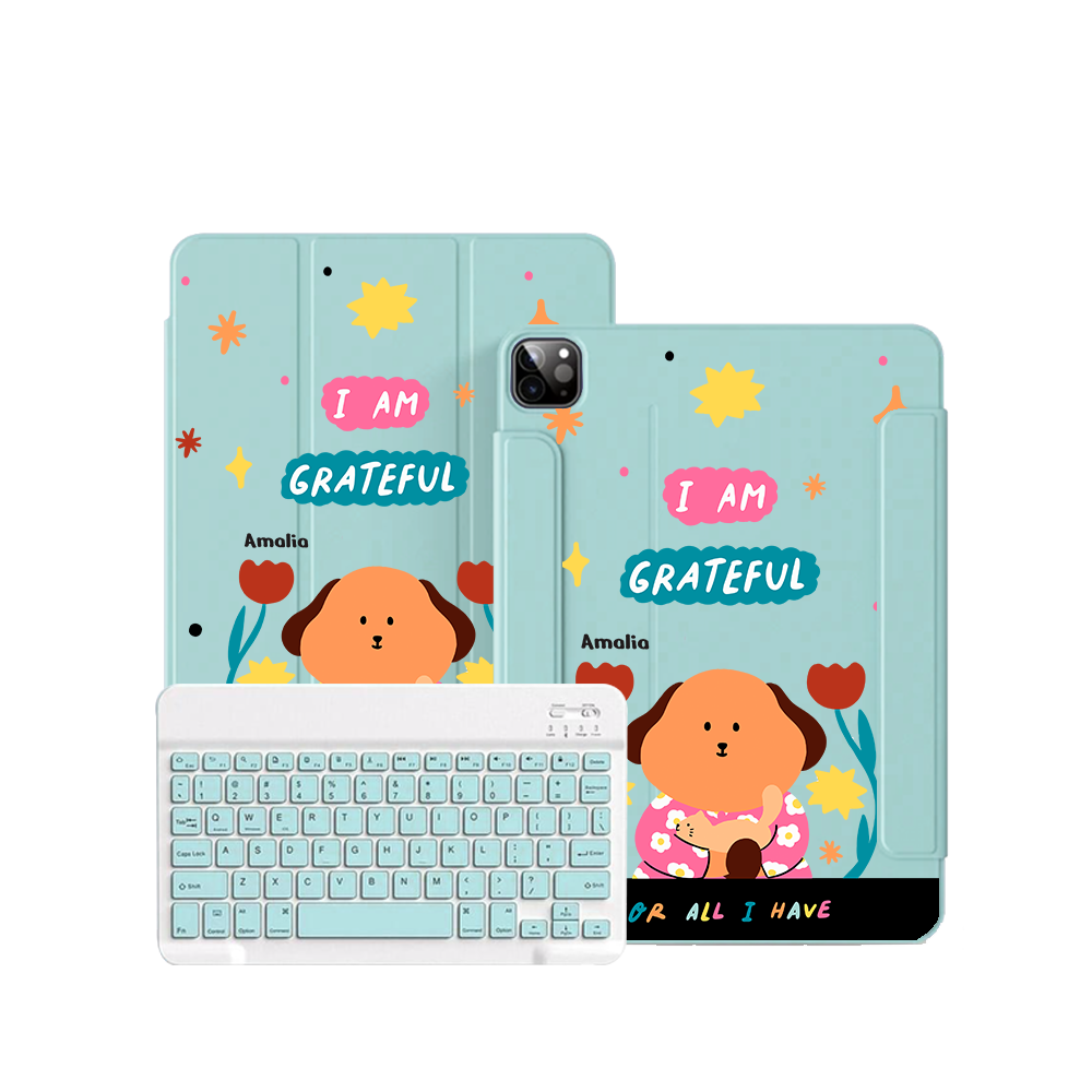 ฝาพับคีย์บอร์ดไร้สายสำหรับ iPad / Android - คิคุกับแมว