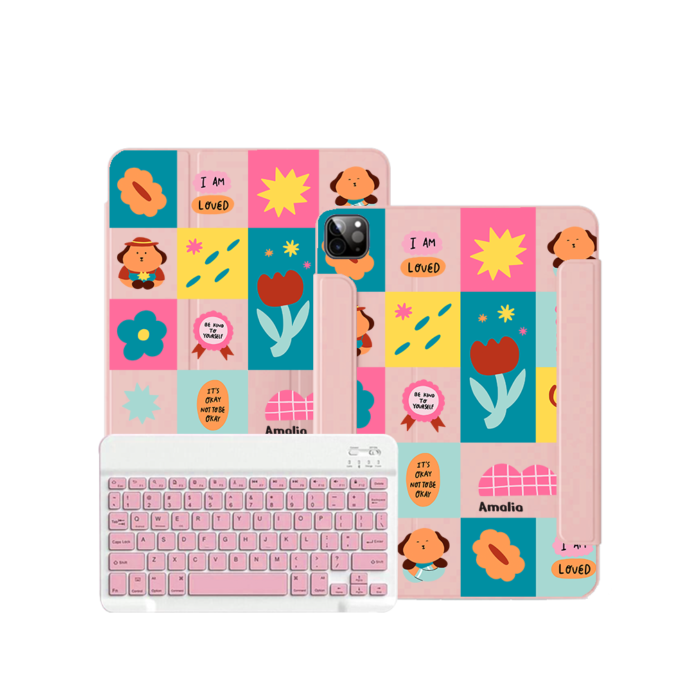 ฝาพับคีย์บอร์ดไร้สายสำหรับ iPad / Android - Selflove Cubicle