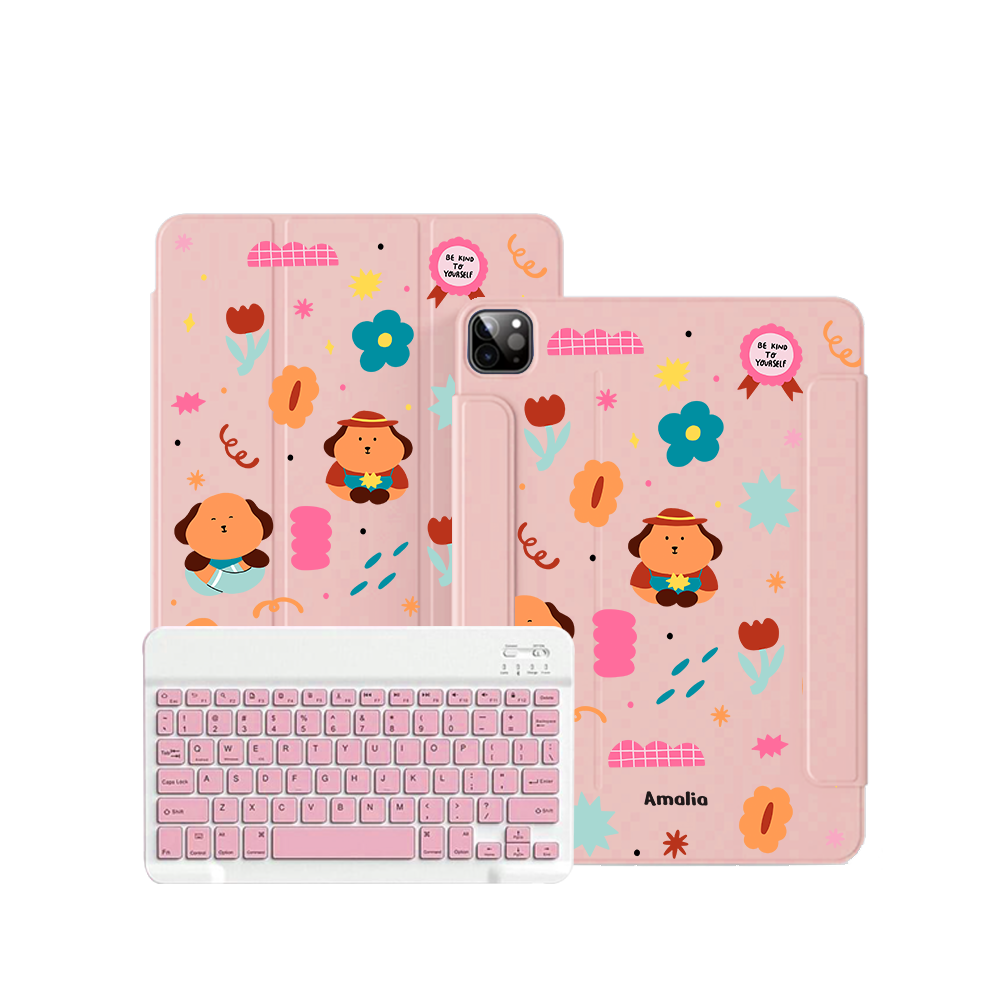 ฝาพับคีย์บอร์ดไร้สายสำหรับ iPad / Android - Selflove Garden