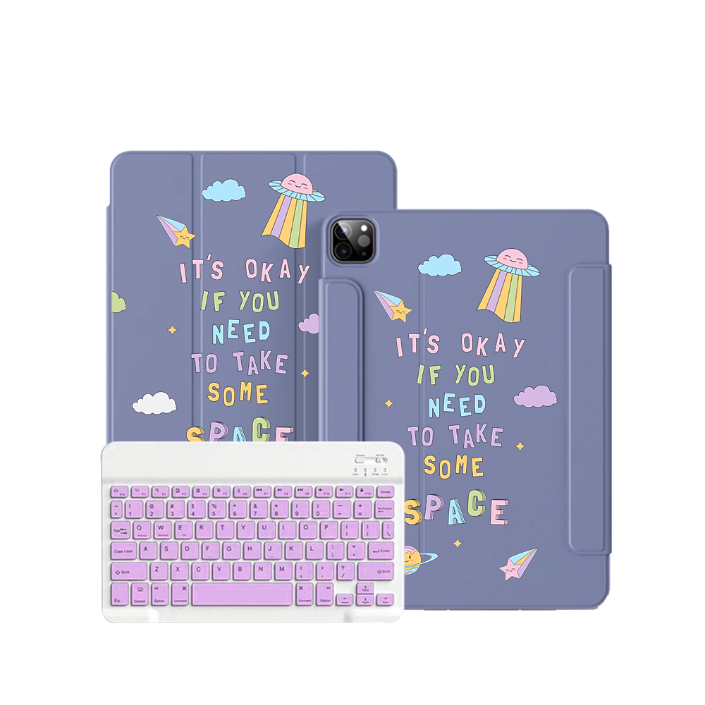 ฝาพับคีย์บอร์ดไร้สายสำหรับ iPad / Android - อวกาศ