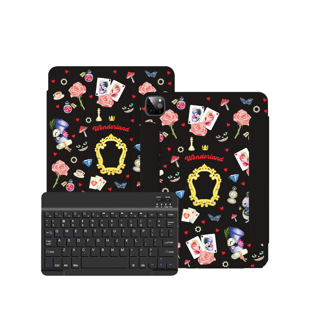 ฝาพับคีย์บอร์ดไร้สายสำหรับ iPad / Android - Wonderland