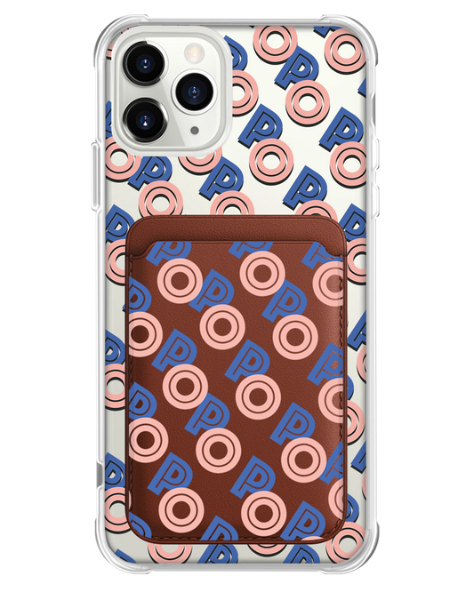 iPhone Magnetic Wallet Case - Initial 1.0 Monogram