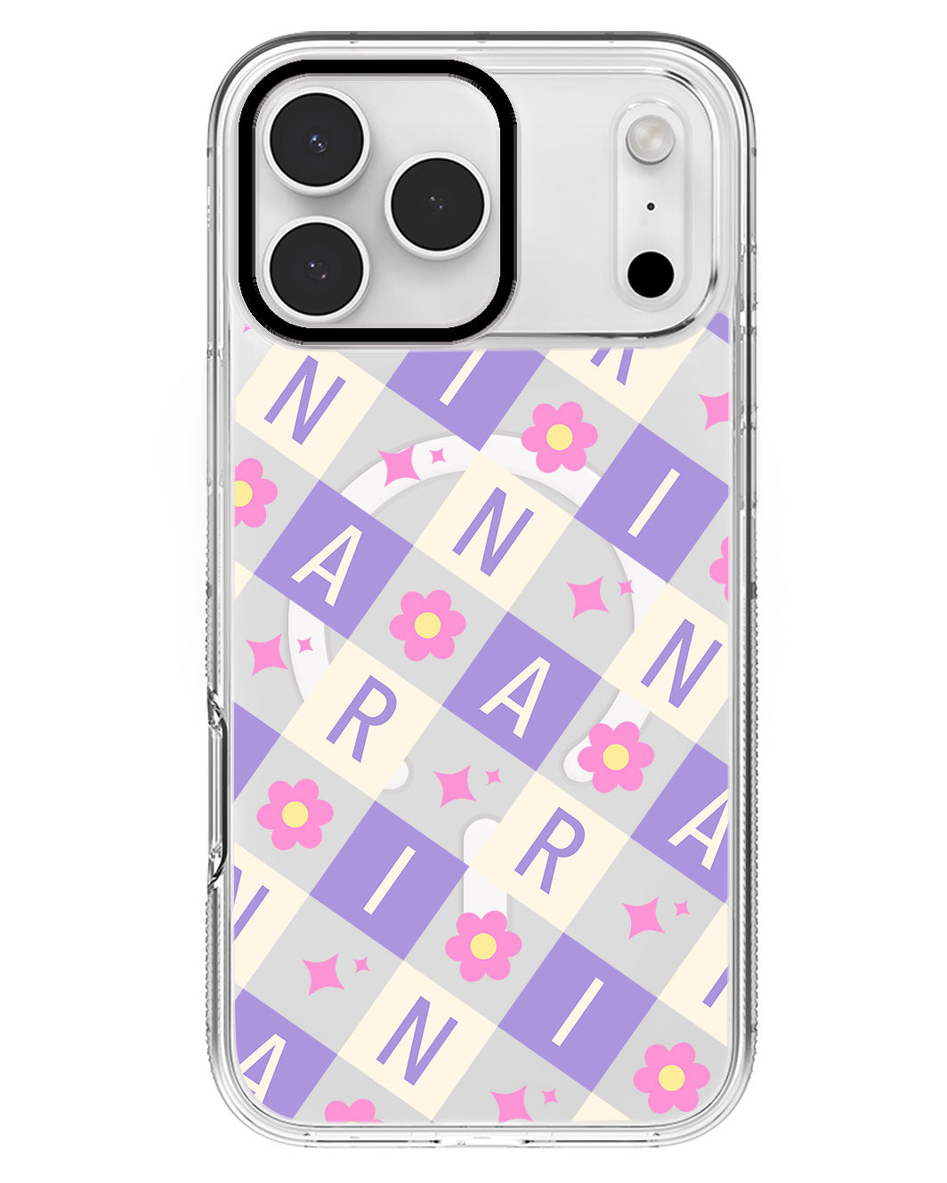 iPhone Rearguard MagSwap - CUSTOM MONOGRAM 3.0 Flower Grid 3.0