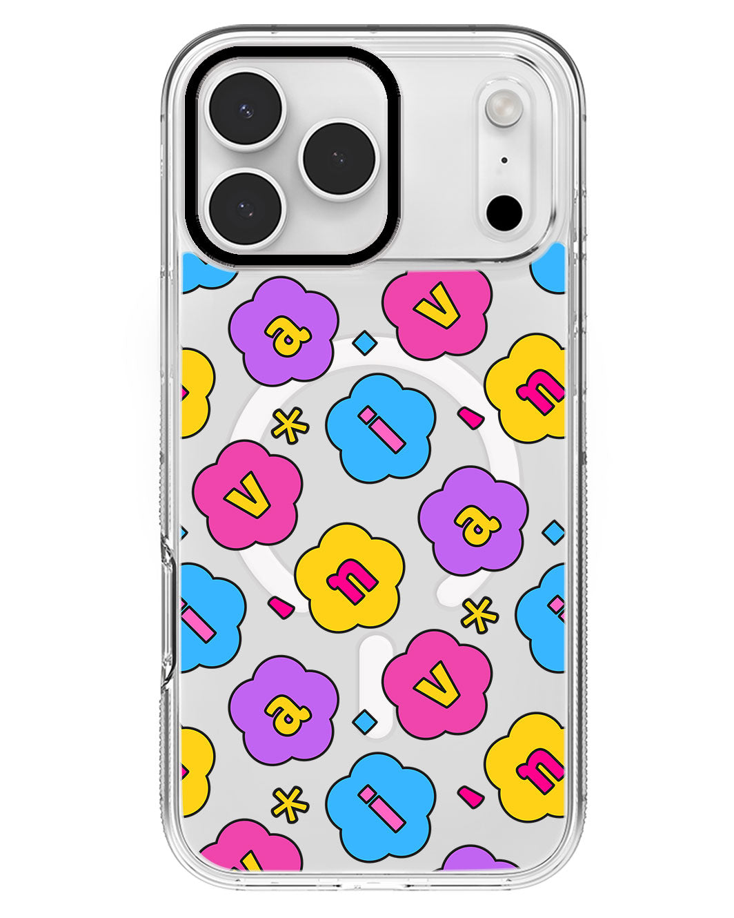 iPhone Rearguard MagSwap - CUSTOM MONOGRAM 3.0 Flower Petals 4.0