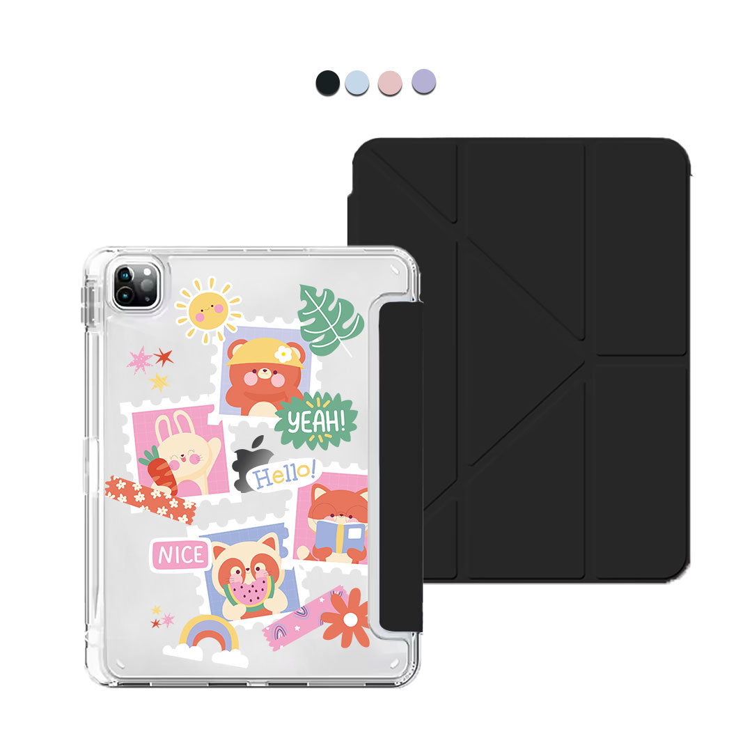 iPad Y-Fold Flip Cover - Animal Squad