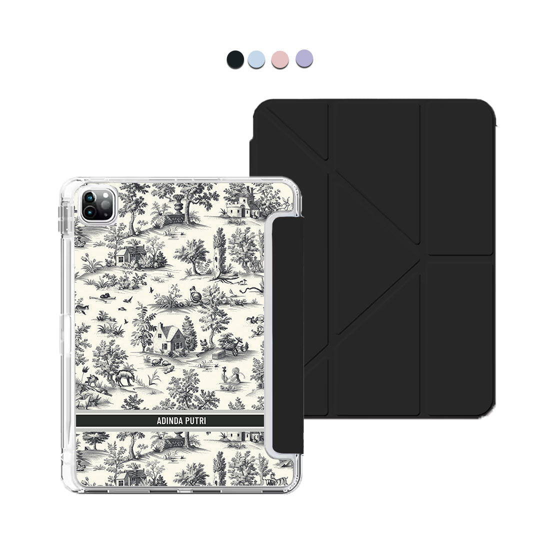 iPad Y-Fold Flip Cover - Toile du Juoy Chalet