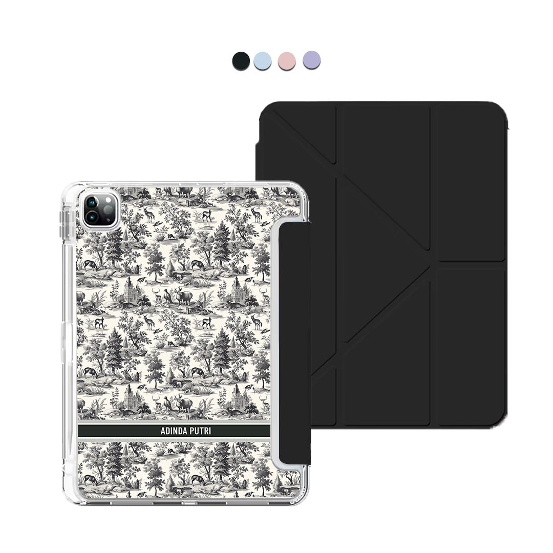 iPad Y-Fold Flip Cover - Toile du Juoy Sauvage