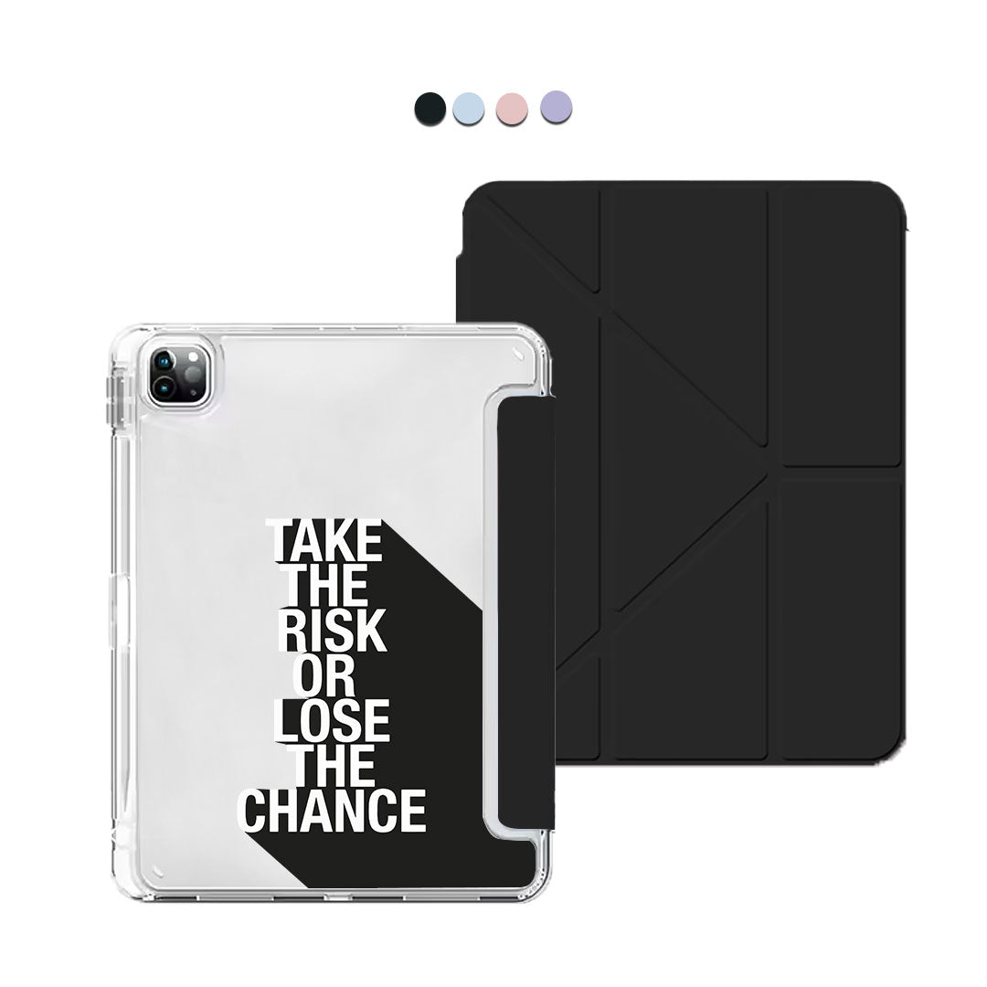 iPad Y-Fold Flip Cover - Take the Risk