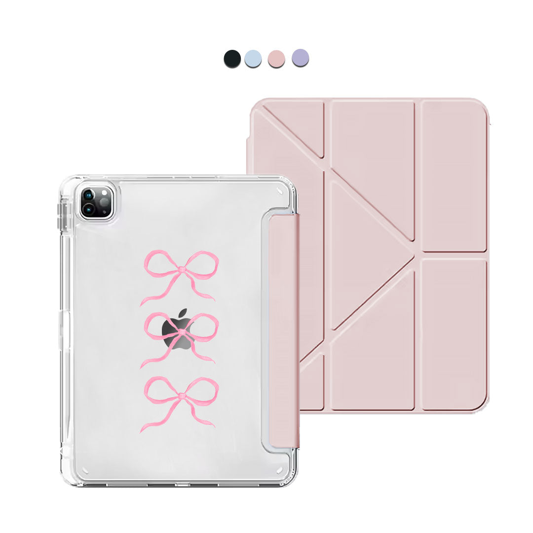 iPad Y-Fold Flip Cover - Coquette Triple Bow