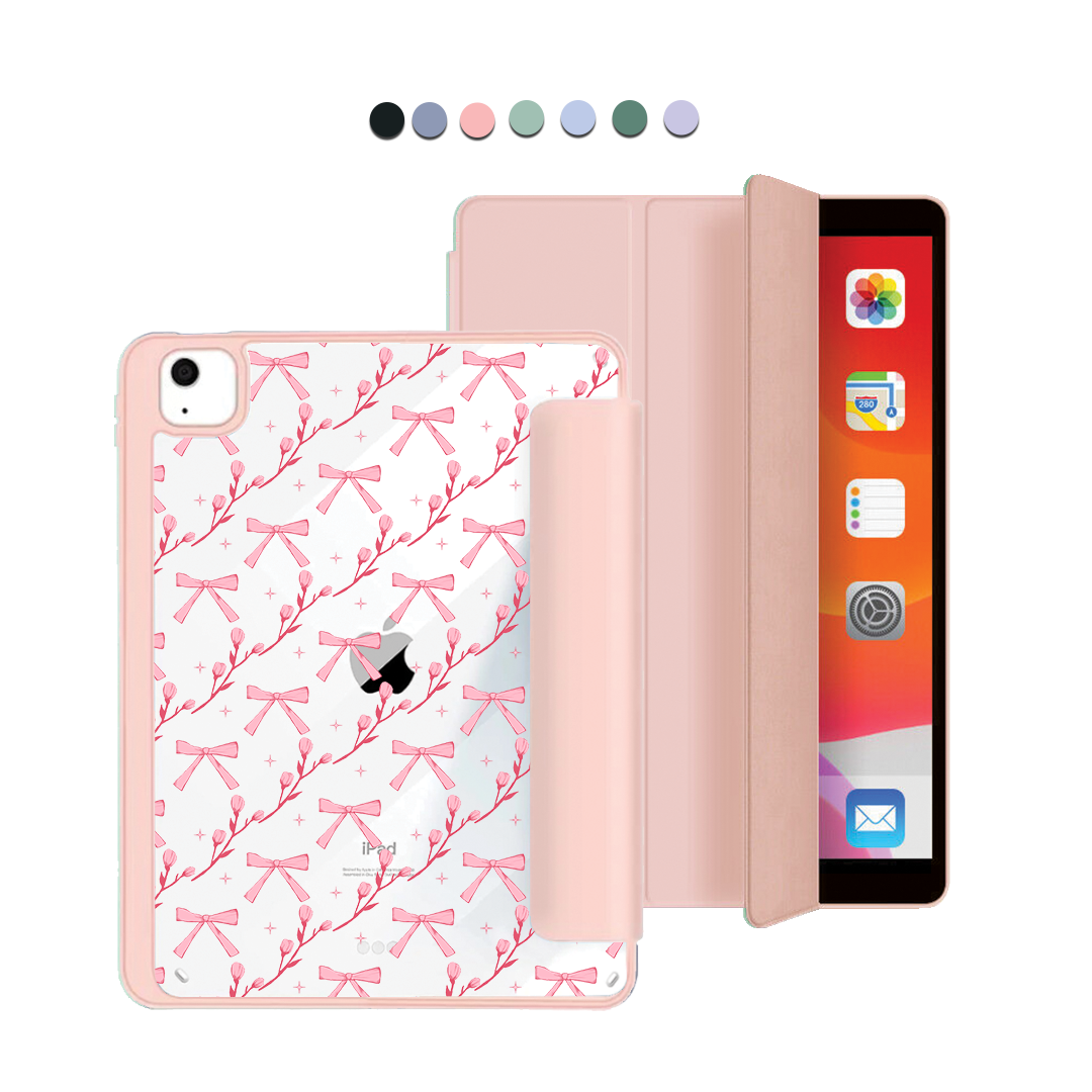 ฝาพับอะคริลิกสำหรับ iPad - ลาย Coquette Floral