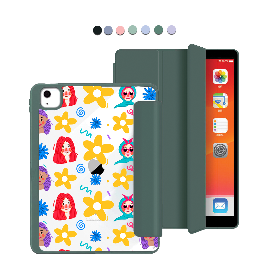 ฝาพับอะคริลิกสำหรับ iPad - Daisy Faces