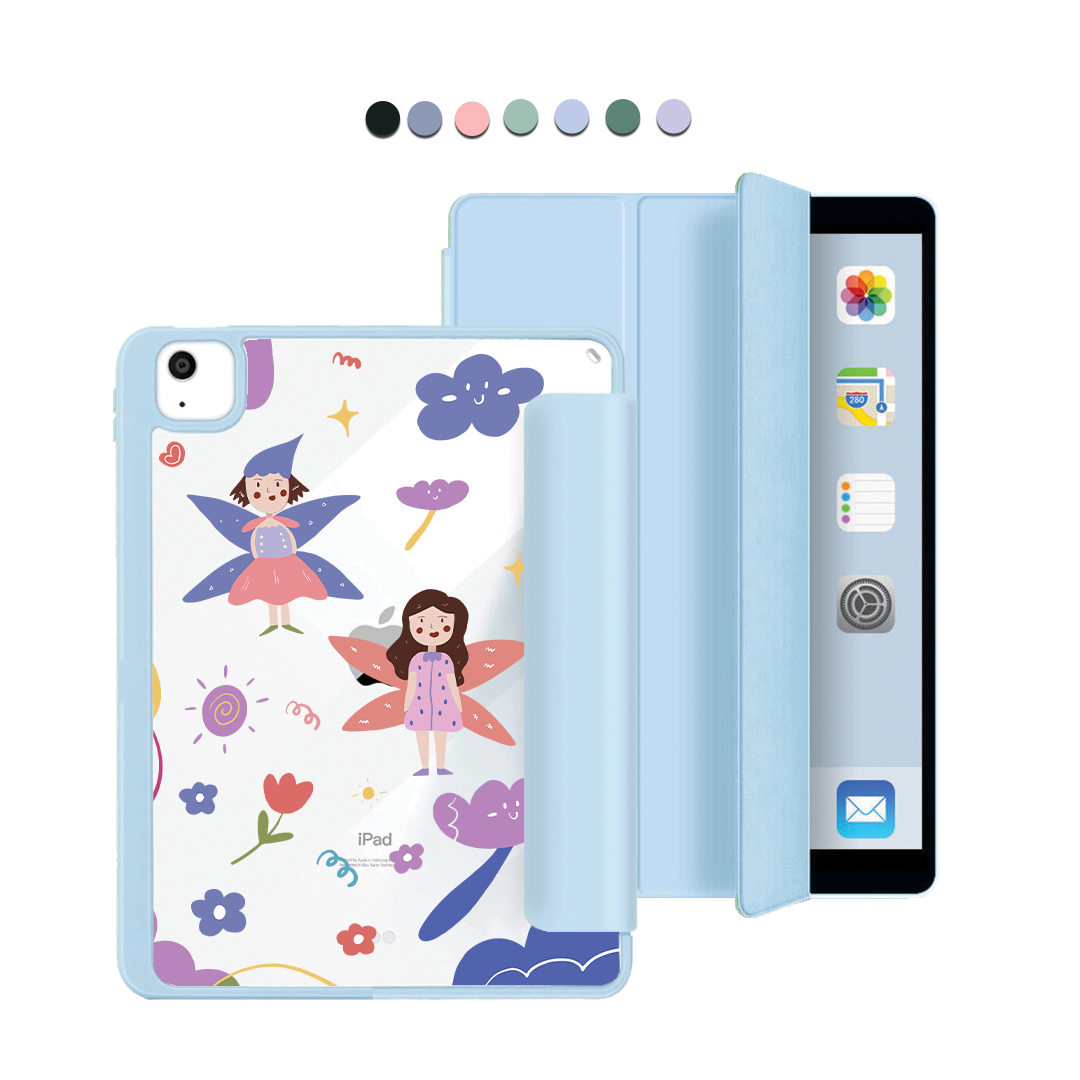 ฝาพับอะคริลิกสำหรับ iPad - ลายนางฟ้า