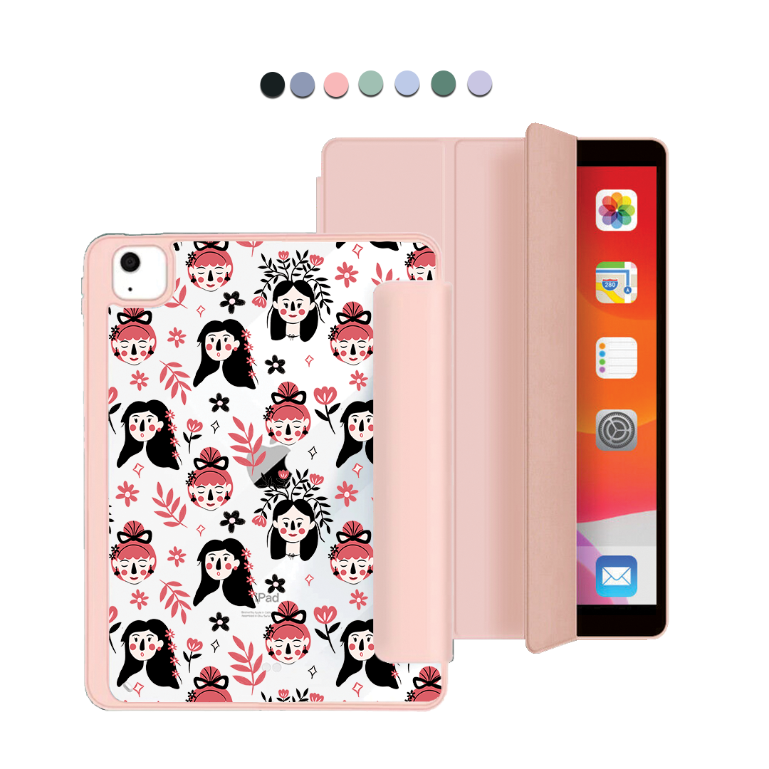 ฝาพับอะคริลิกสำหรับ iPad - Flowery Faces