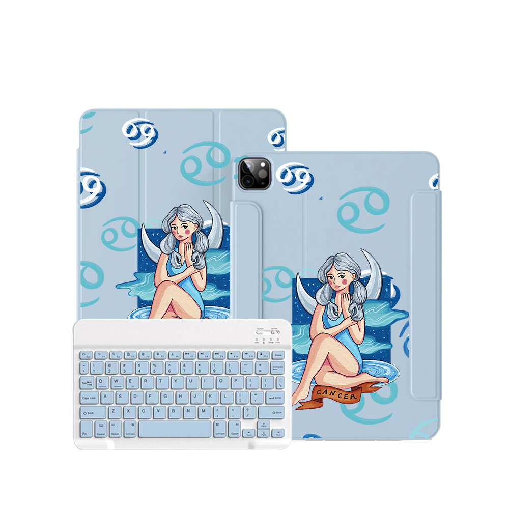 ฝาพับคีย์บอร์ดไร้สายสำหรับ iPad / Android - มะเร็ง