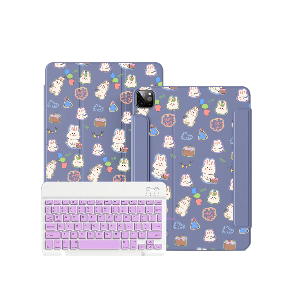 ฝาพับคีย์บอร์ดไร้สายสำหรับ iPad / Android Tab - ปาร์ตี้สุดสนุก