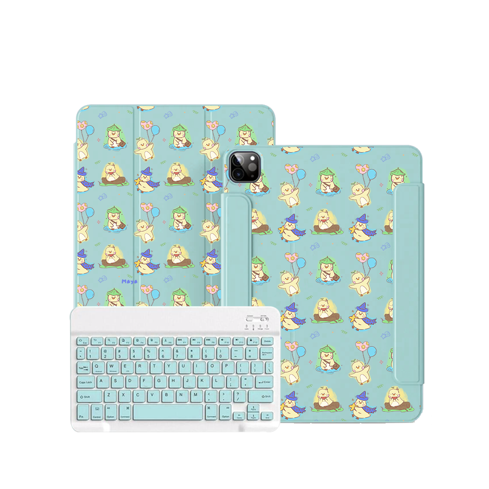 ฝาพับคีย์บอร์ดไร้สายสำหรับ iPad / Android - Little Duck