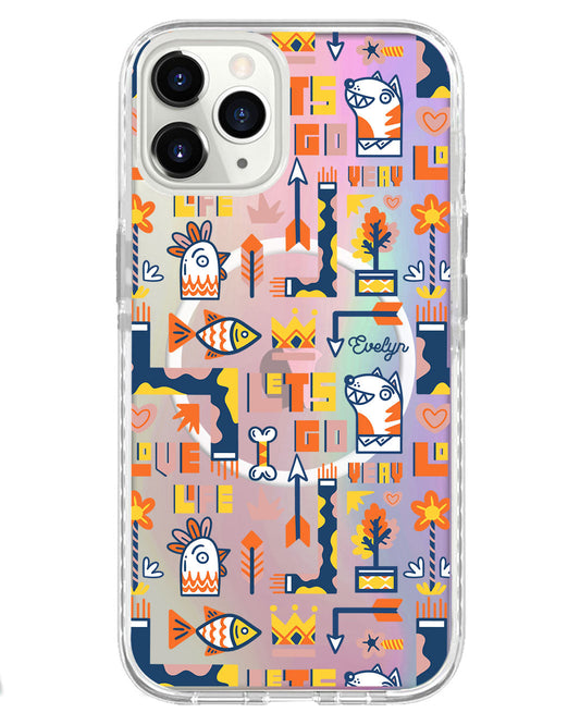 غطاء حماية خلفي لهاتف iPhone Holo - الحياة بالألوان