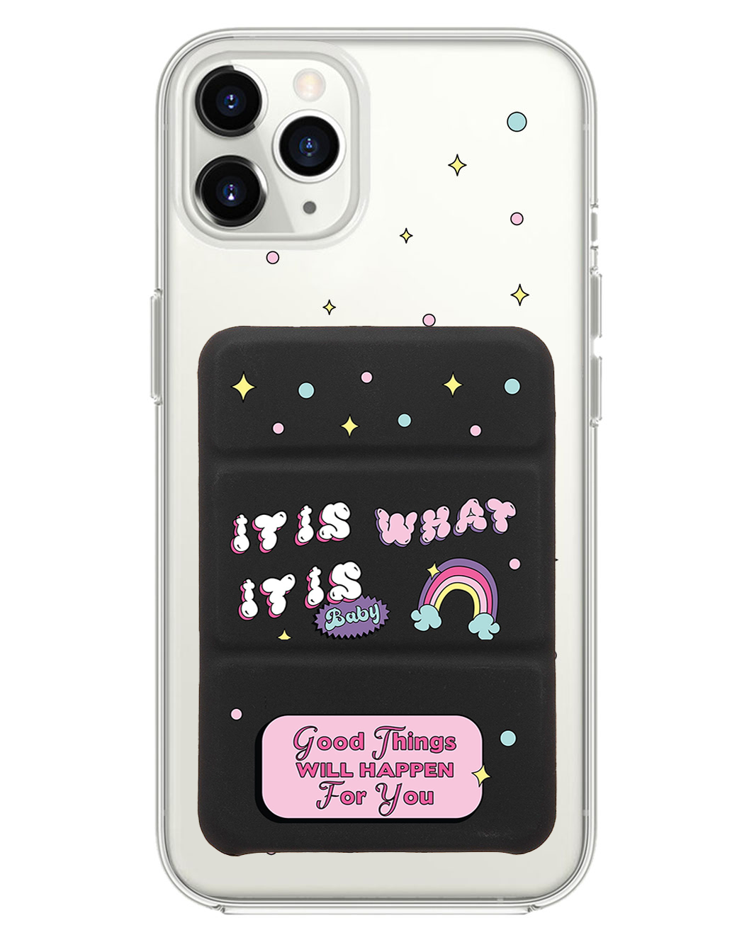 เคสพับสามทบแม่เหล็กสำหรับ iPhone - Its is What it is Baby