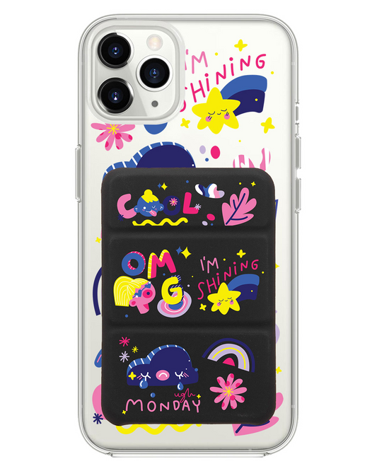 iPhone Magnetic Trifold Wallet Case - Monday My Day