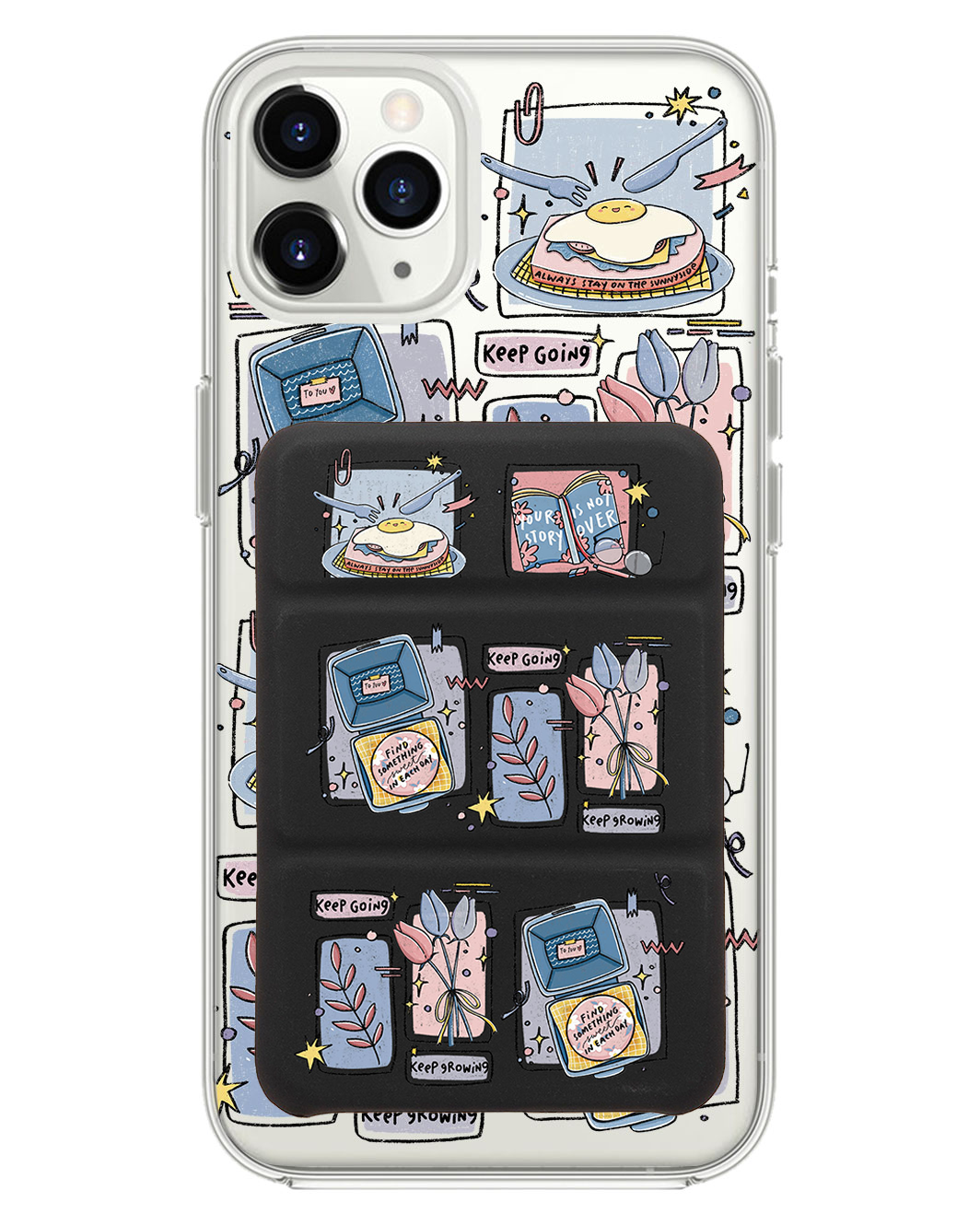 เคสพับสามทบแม่เหล็กสำหรับ iPhone - Grow