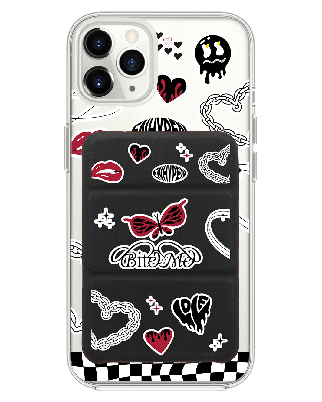 เคสพับสามทบแม่เหล็กสำหรับ iPhone - Enhypen Bite Me