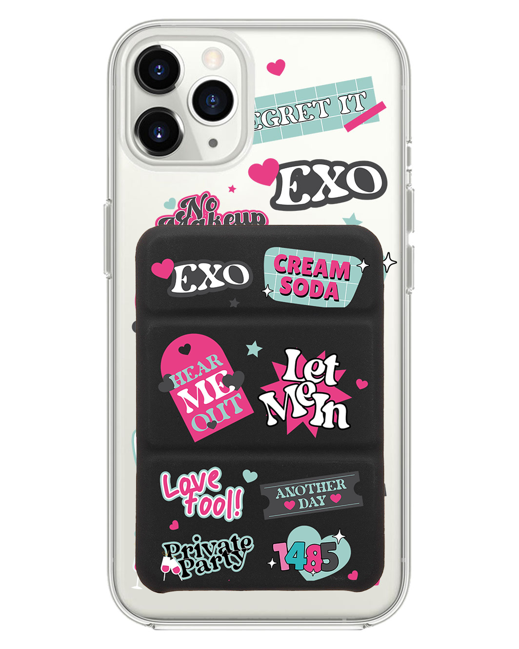เคสพับสามทบแม่เหล็กสำหรับ iPhone - Exo Cream Soda