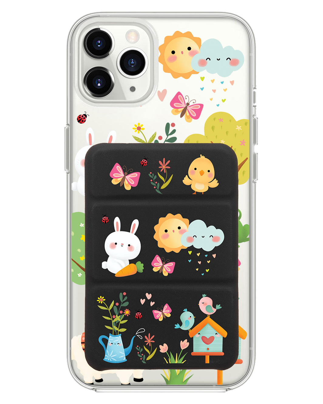 เคสแบบพับสามทบแม่เหล็กสำหรับ iPhone - สปริง