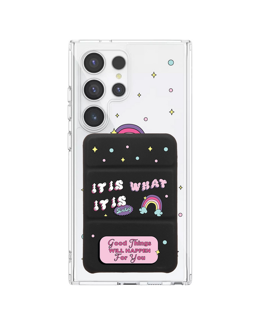 Android Magnetic Trifold Wallet Case - It is What is Baby