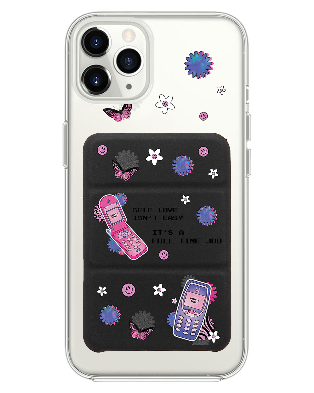 เคสพับสามทบแม่เหล็กสำหรับ iPhone - Busy Love Myself