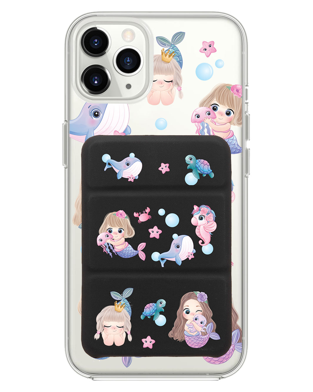 เคส iPhone แบบพับสามทบแม่เหล็ก - ลาย Little Mermaid