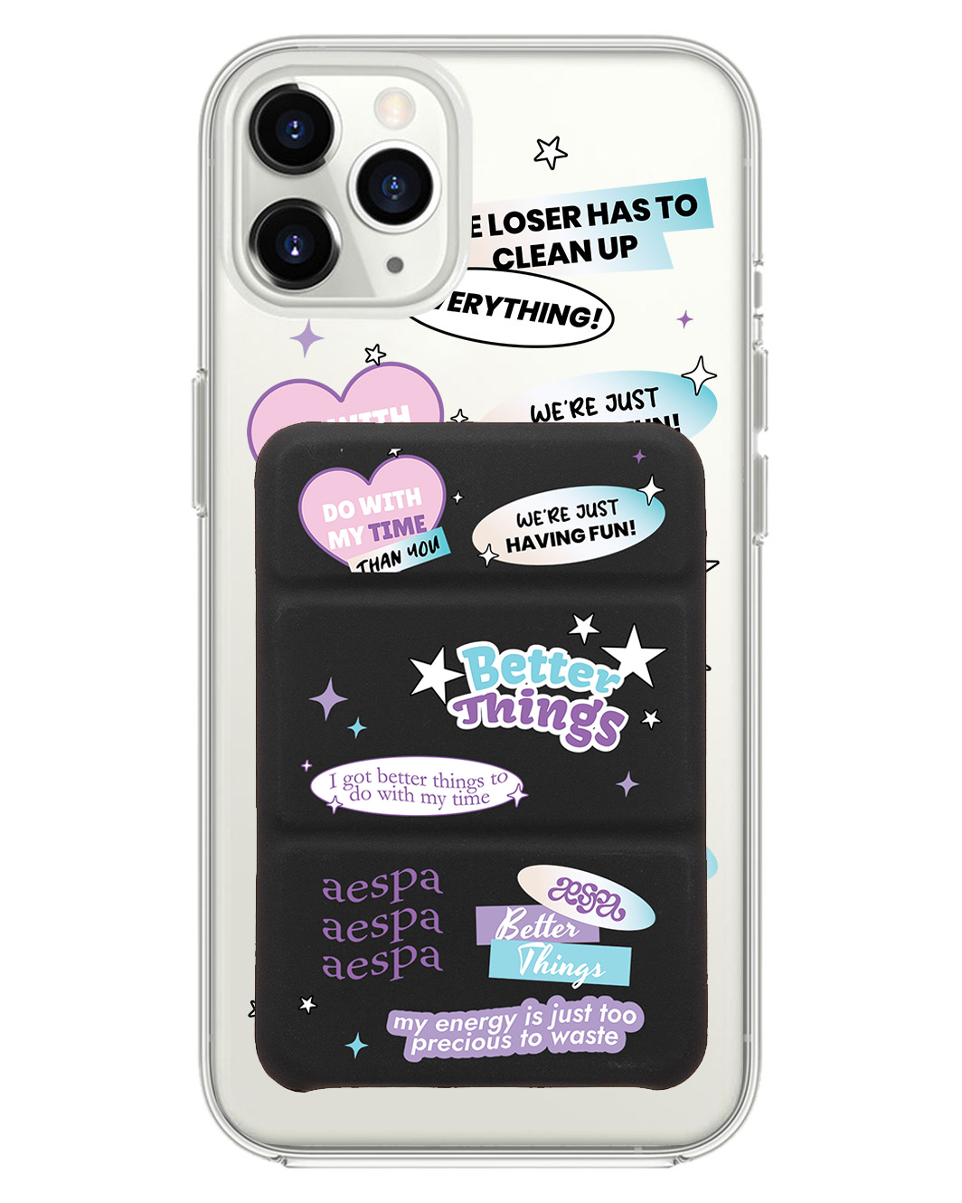 เคสพับสามทบแม่เหล็กสำหรับ iPhone - Aespa Better Things