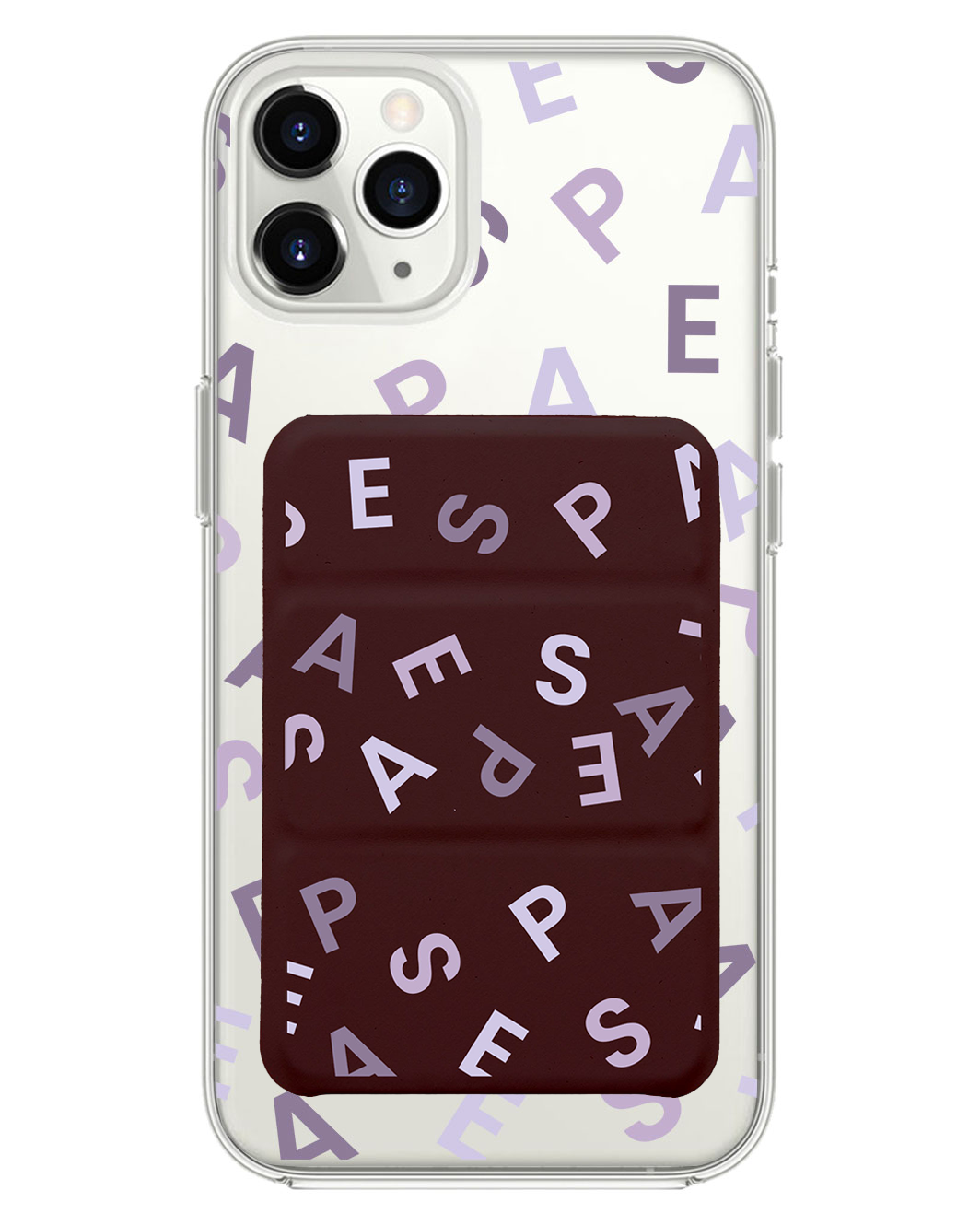 เคสพับสามทบแม่เหล็กสำหรับ iPhone - Aespa Monogram