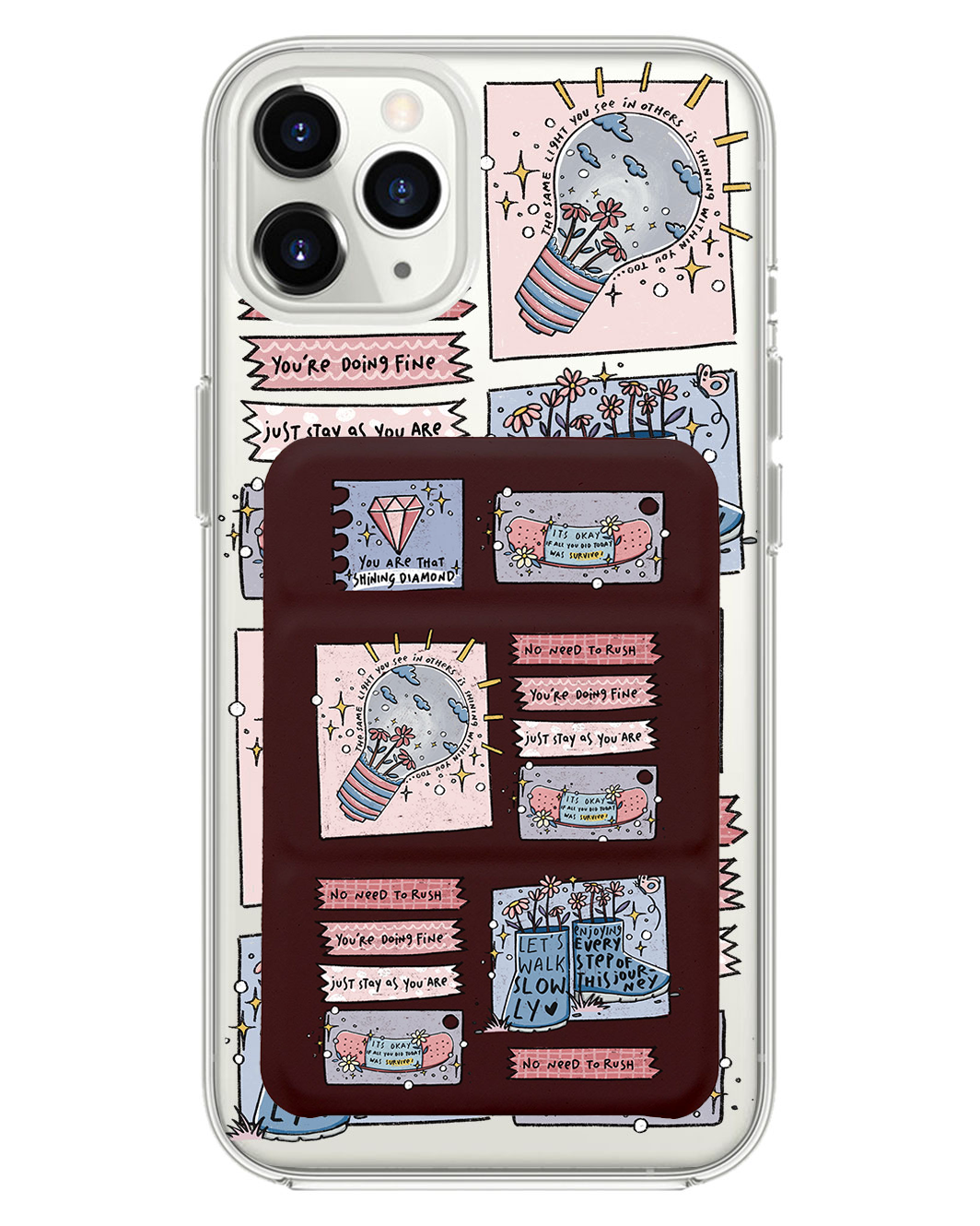เคสพับสามทบแม่เหล็กสำหรับ iPhone - Shine