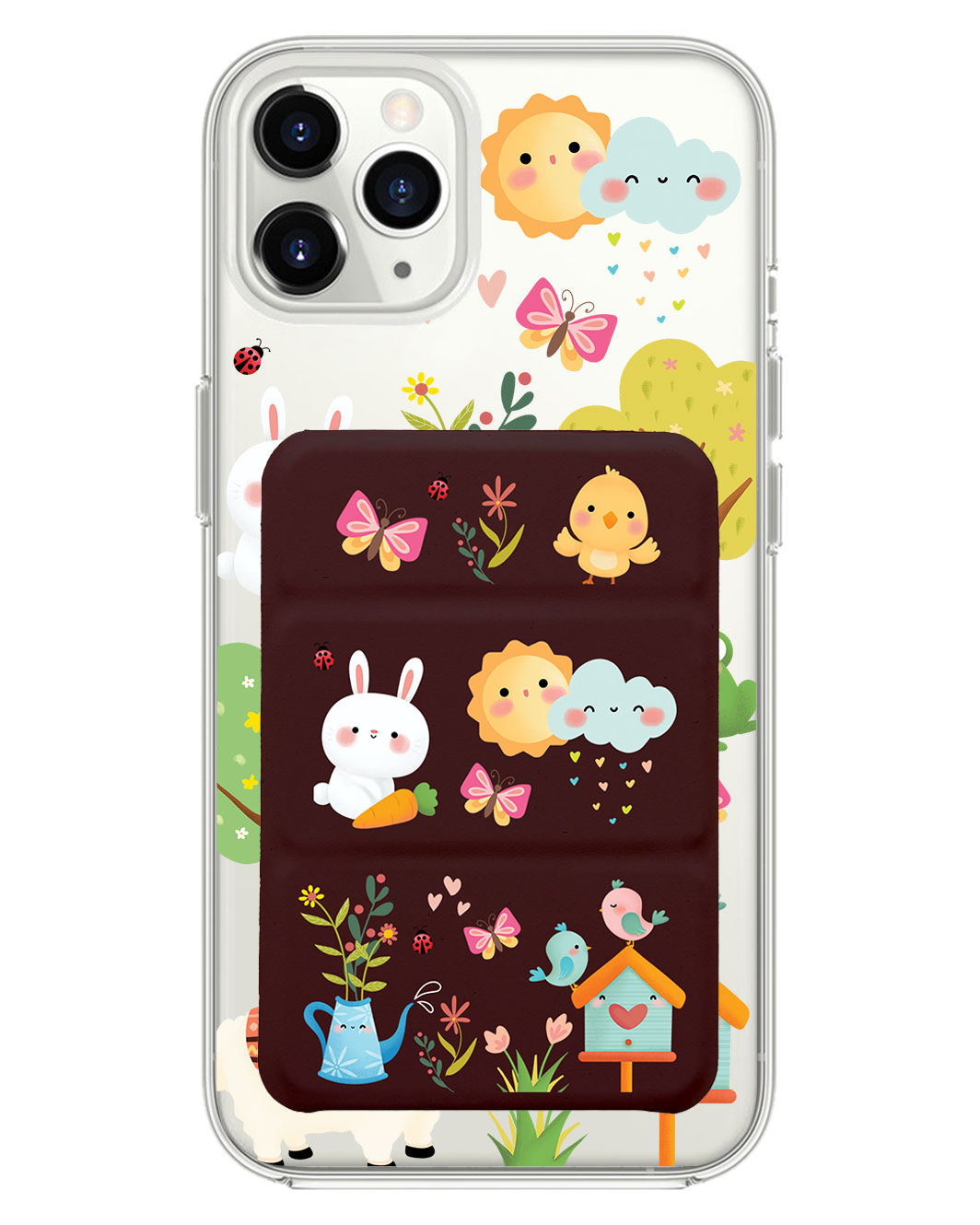 เคสแบบพับสามทบแม่เหล็กสำหรับ iPhone - สปริง