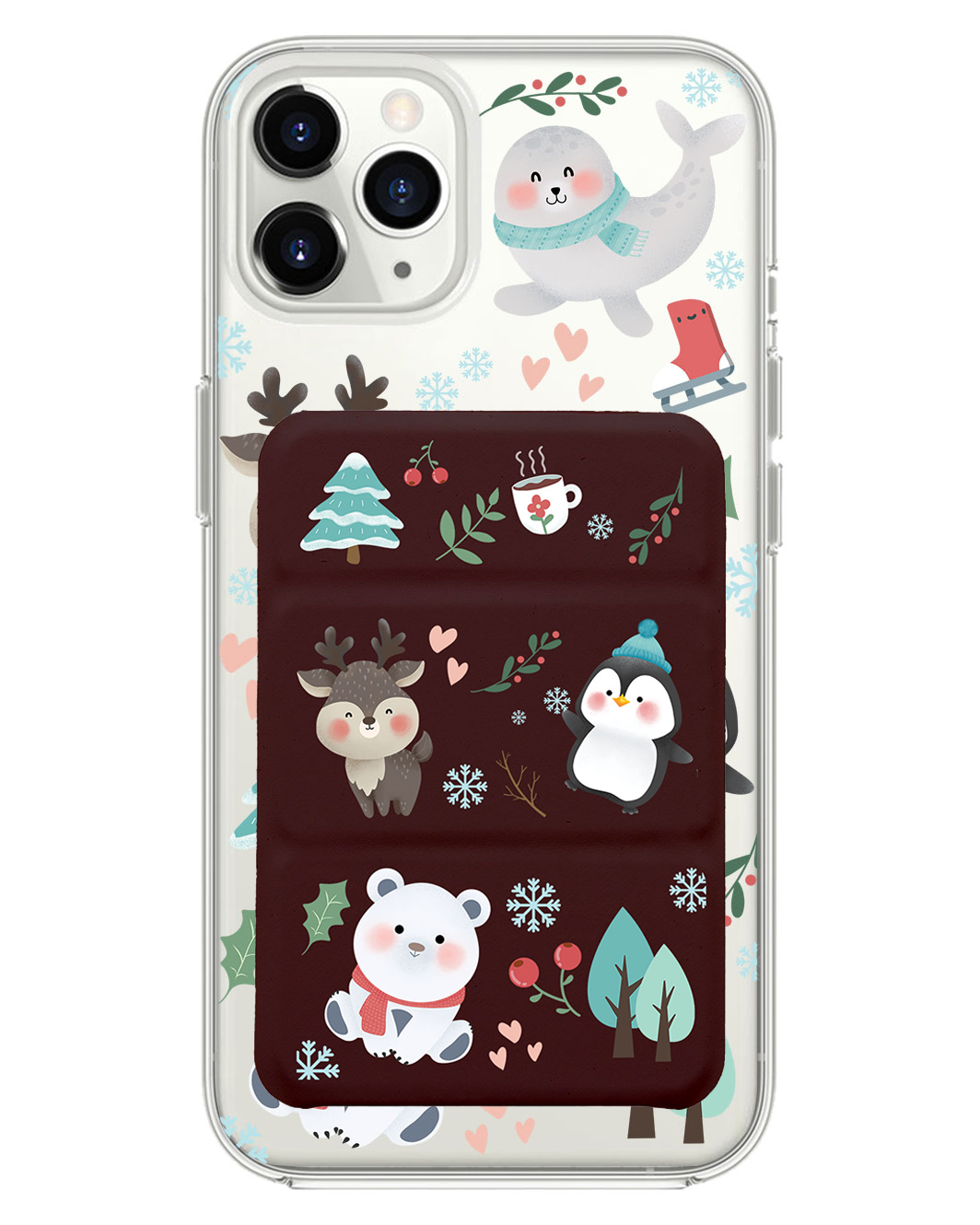 เคสแบบพับสามทบแม่เหล็กสำหรับ iPhone - ฤดูหนาว
