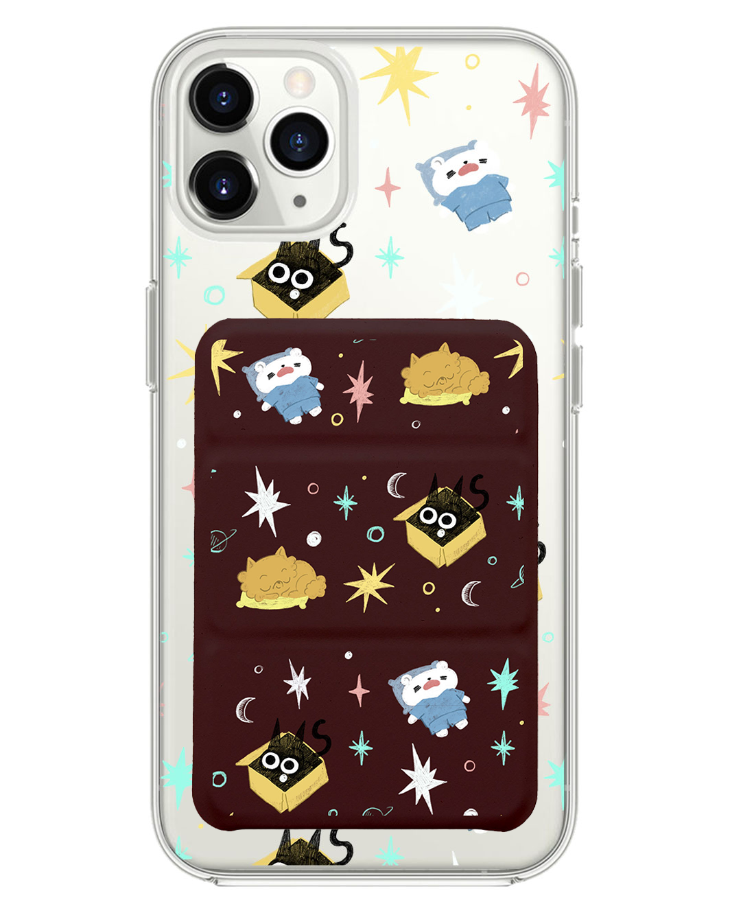 เคสพับสามทบแม่เหล็กสำหรับ iPhone - Nightover