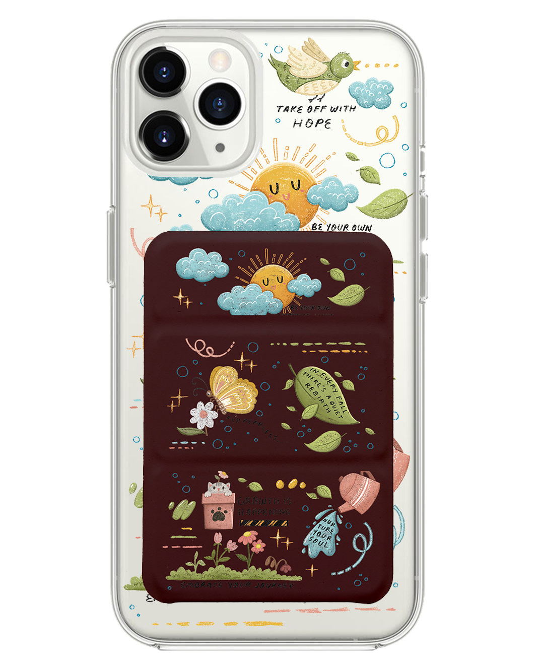 เคสพับสามทบแม่เหล็กสำหรับ iPhone - Growth